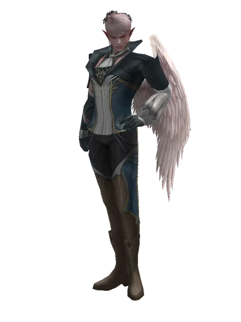 Clan Oath Set - Light on a male Kamael, front view