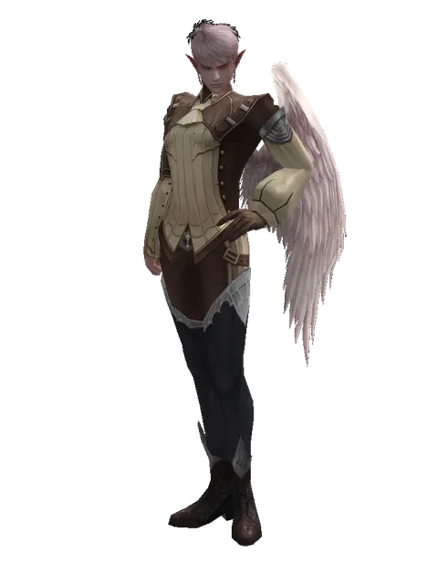 Cotton (light armor) on a male Kamael, front view