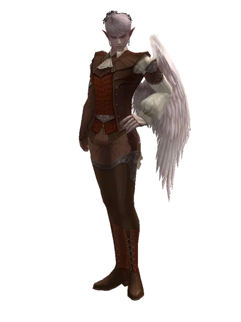 Salamander (light armor) on a male Kamael, front view