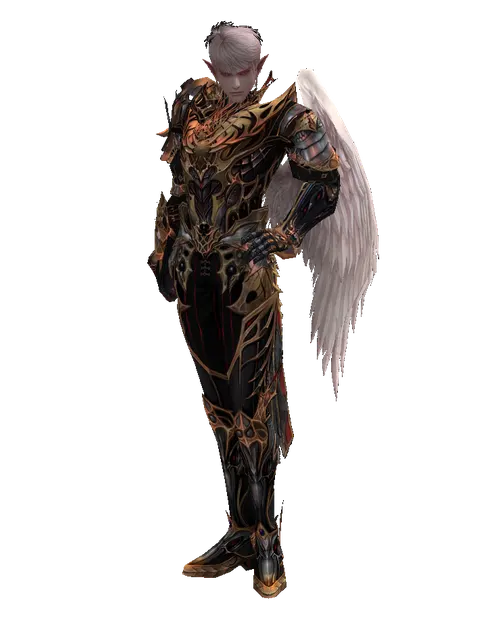 Vesper (light armor) on a male Kamael, front view