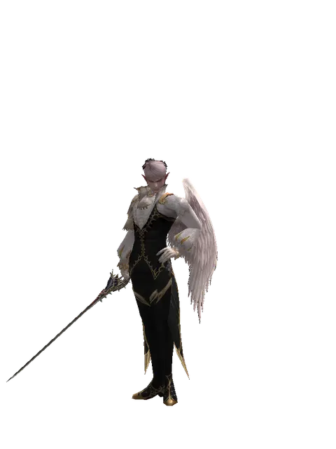 Icarus Stinger on a male Kamael, front view