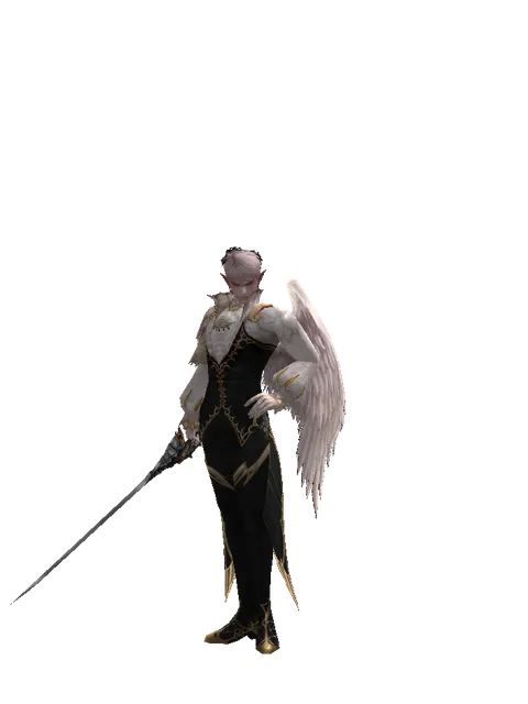 Lacerator on a male Kamael, front view