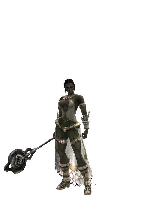 Bonebreaker on a female Orc fighter, front view