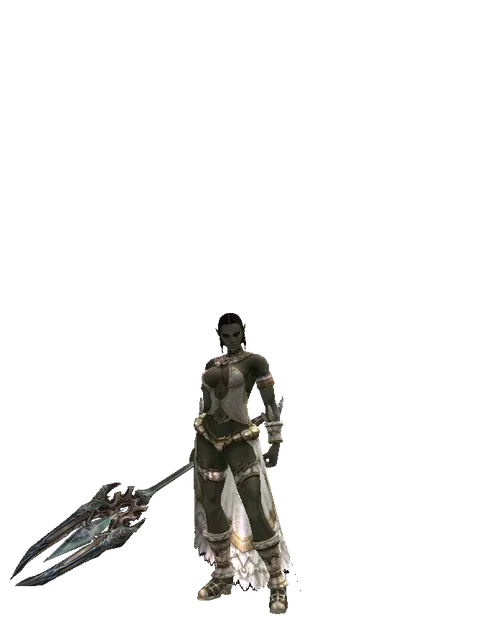 Cabrio's Hand on a female Orc fighter, front view