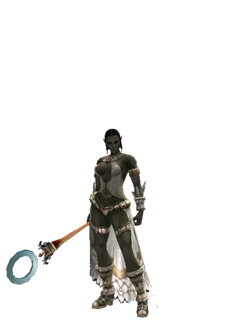 O Stick - 30-day limited period on a female Orc fighter, front view