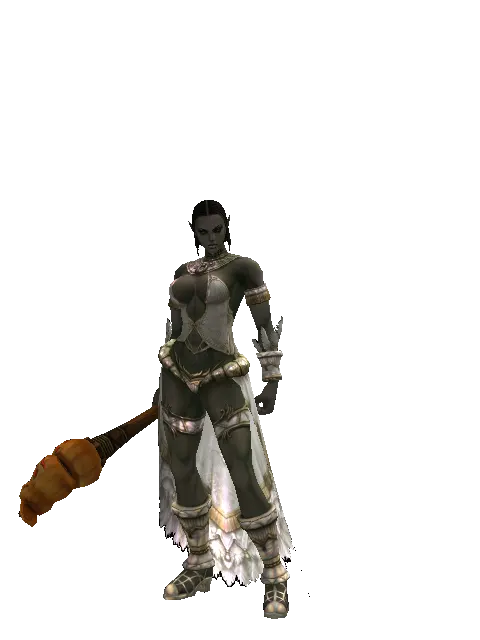 Pumpkin Transformation Stick - 30-day limited period on a female Orc fighter, front view