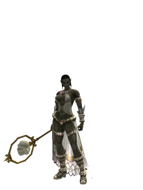 Rock Stick - 30-day limited period on a female Orc fighter, front view