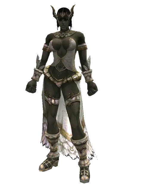 Antharas Slayer Circlet on a female Orc fighter, front view