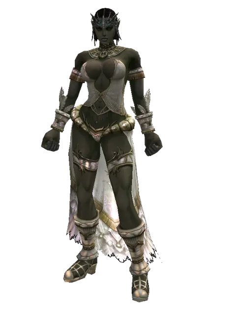 AR Karm on a female Orc fighter, front view