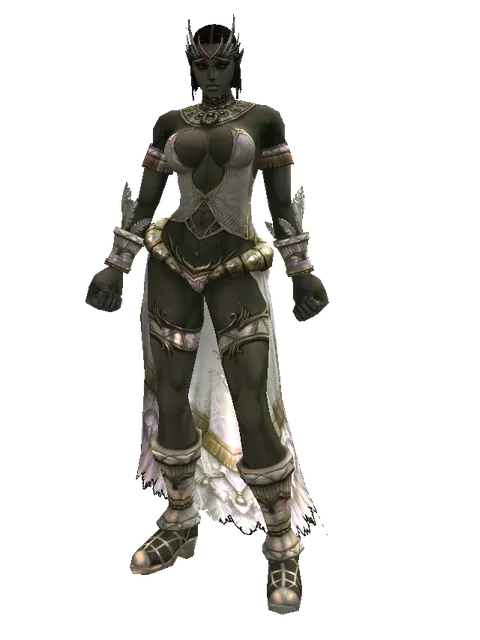 AU Karm on a female Orc fighter, front view