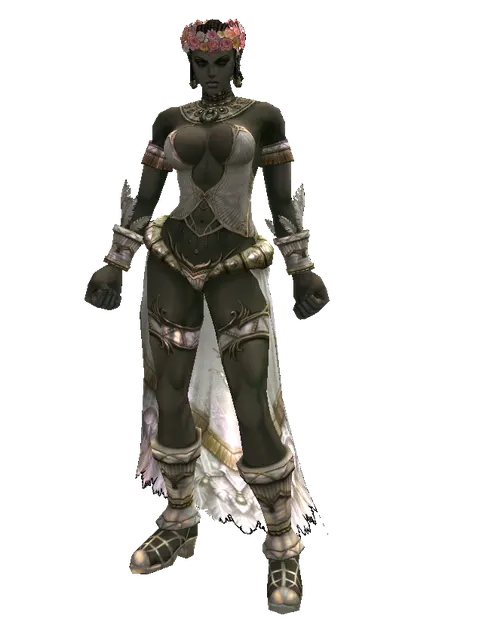 Diadem on a female Orc fighter, front view