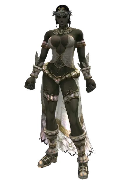 Element Circlet1 (?) on a female Orc fighter, front view