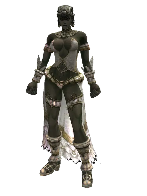 Improved Mining Hat (?) on a female Orc fighter, front view