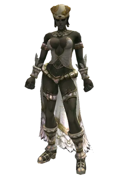 Jindo Hat (?) on a female Orc fighter, front view