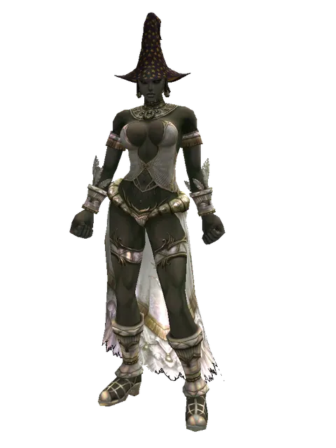 Magic Hat (?) on a female Orc fighter, front view