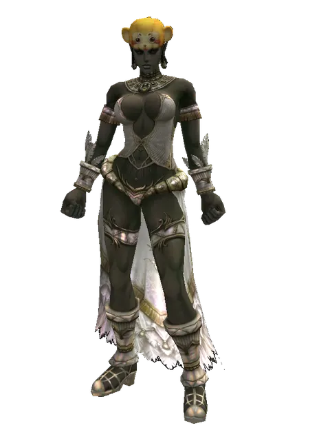 Monkey Hat on a female Orc fighter, front view