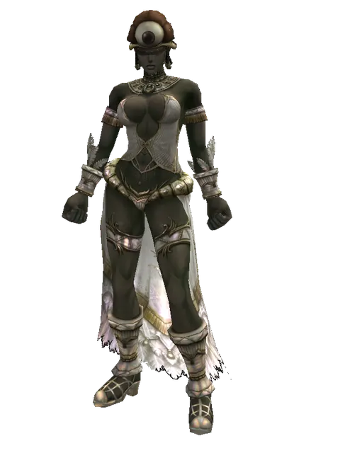 Monster Eye Hat - 30-day limited period on a female Orc fighter, front view