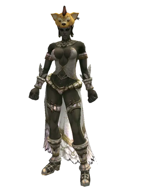 Ol Mahum Hat on a female Orc fighter, front view