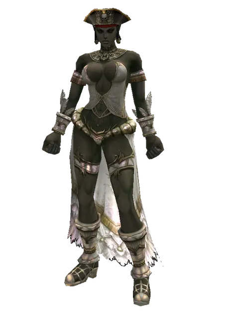 Pirate Hat on a female Orc fighter, front view