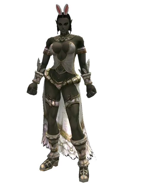 Rabbit Ears on a female Orc fighter, front view