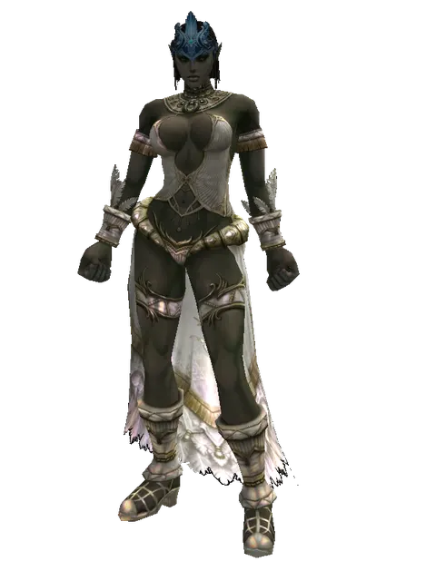 Innadril Circlet of Valor (?) on a female Orc fighter, front view