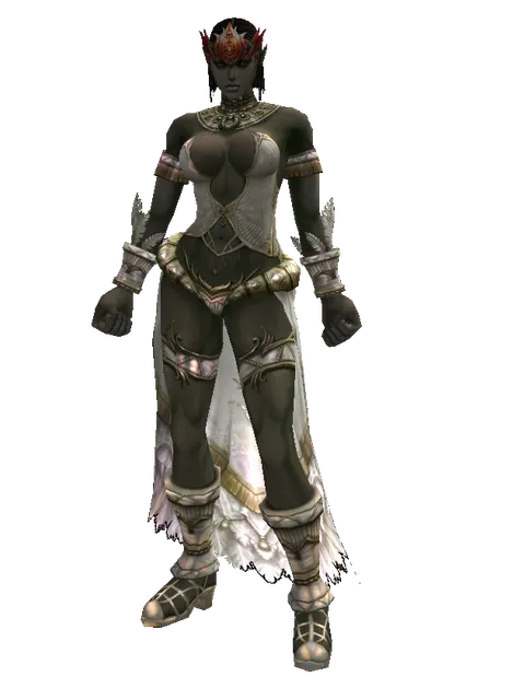 Dion Circlet of the Marksman (?) on a female Orc fighter, front view
