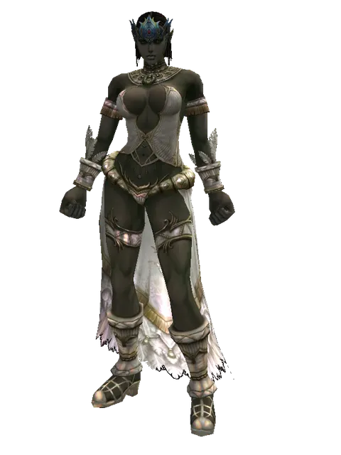 Innadril Circlet of the Marksman (?) on a female Orc fighter, front view