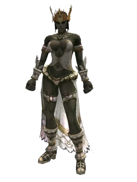 The Lord's Crown on a female Orc fighter, front view