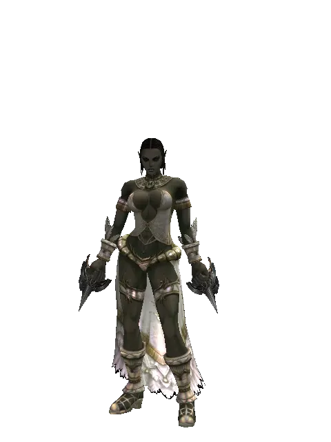 Great Pata on a female Orc fighter, front view