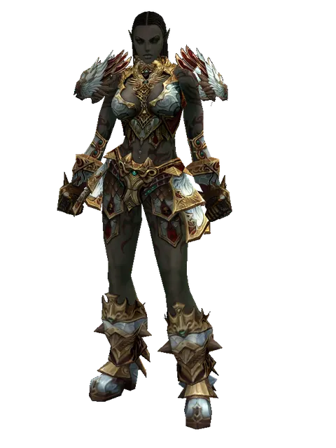 Dynasty [Bard] (heavy armor) on a female Orc fighter, front view