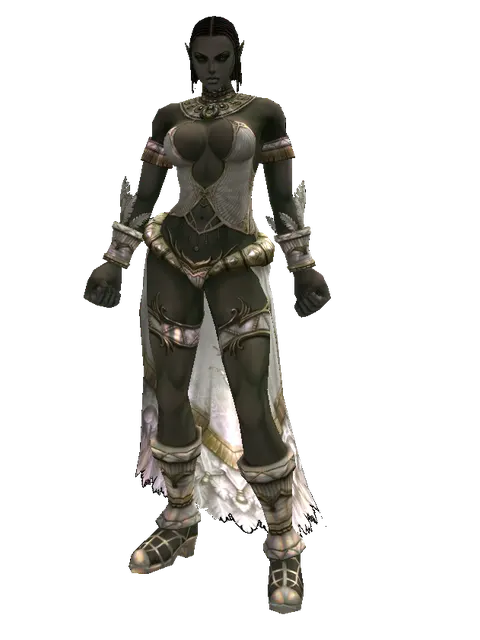 Formal Wear on a female Orc fighter, front view