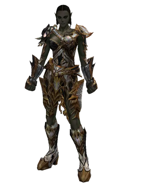 Vesper Set - Robe on a female Orc fighter, front view