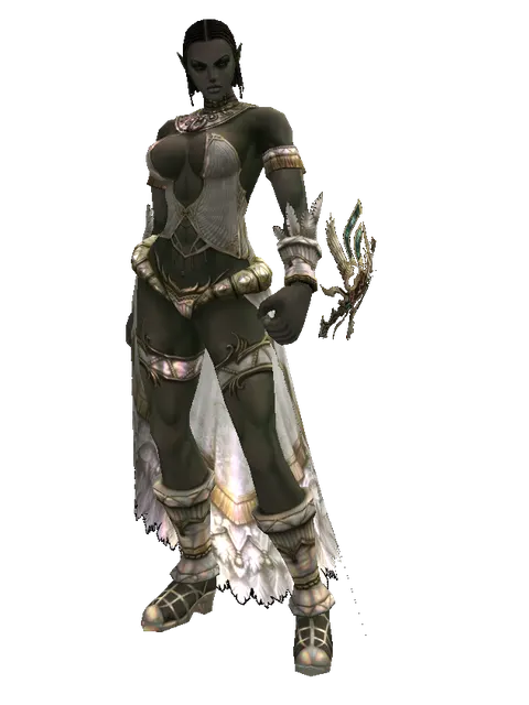 Dynasty Sigil on a female Orc fighter, front view