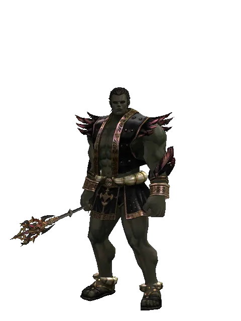 Vesper Mage Blunt on a male Orc fighter, front view