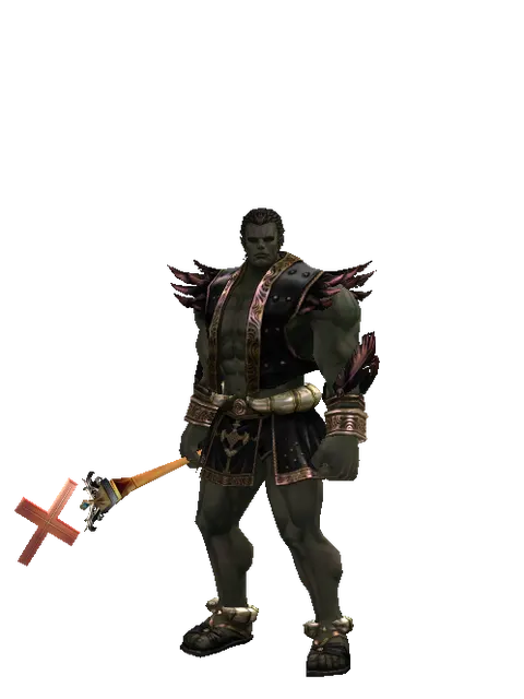 X Stick - 30-day limited period on a male Orc fighter, front view
