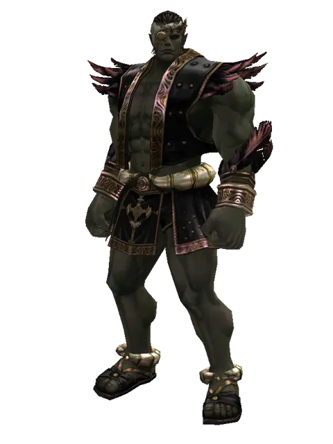 Improved Navigation Cap (?) on a male Orc fighter, front view