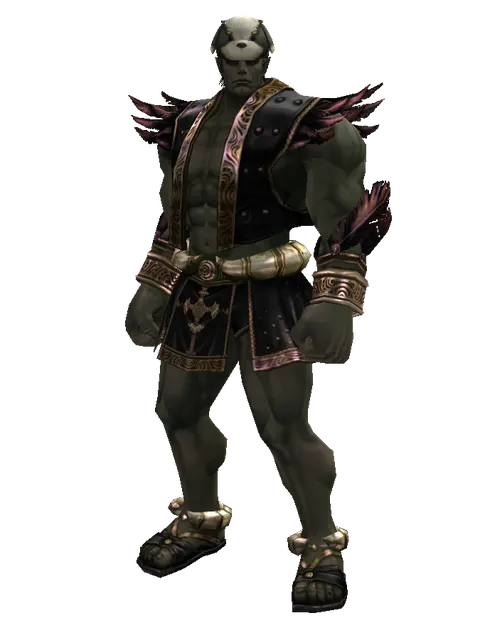Sapsari Hat (?) on a male Orc fighter, front view