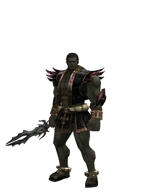 Soul Separator on a male Orc fighter, front view