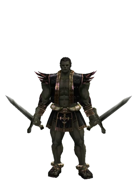 Artisan's Sword*Artisan's Sword on a male Orc fighter, front view