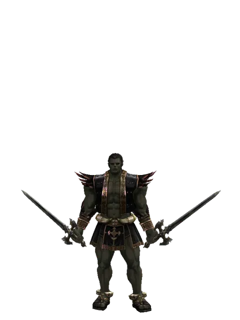 Keshanberk*Keshanberk on a male Orc fighter, front view