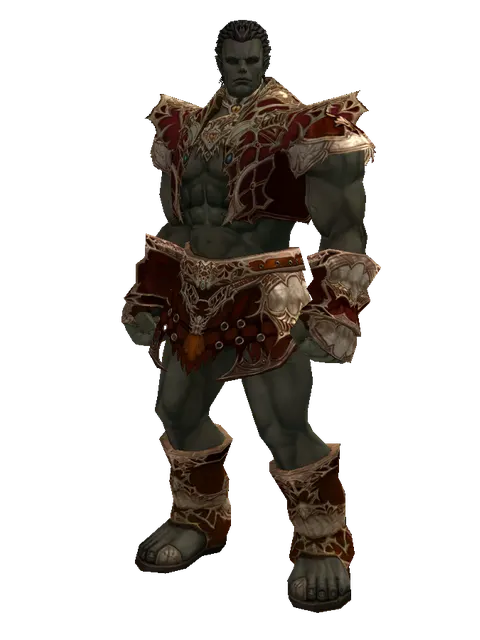 Robe of Nightmare Set on a male Orc fighter, front view