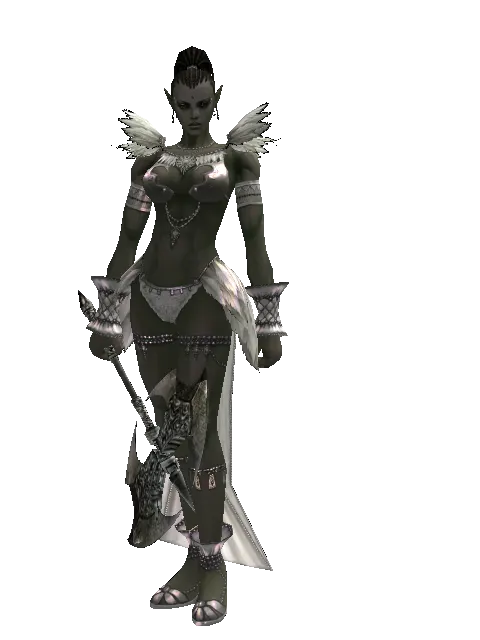 Tarbar on a female Orc mystic, front view
