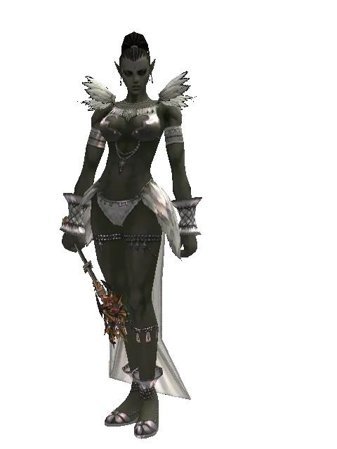 Vesper Mage Blunt on a female Orc mystic, front view