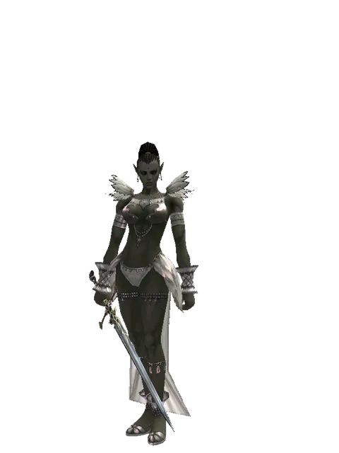 Dark Legion's Edge on a female Orc mystic, front view