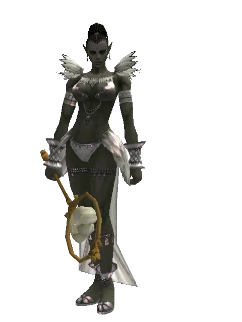 Rock Stick - 30-day limited period on a female Orc mystic, front view