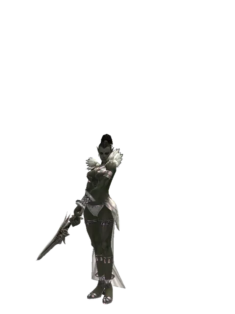 Heaven's Division on a female Orc mystic, front view