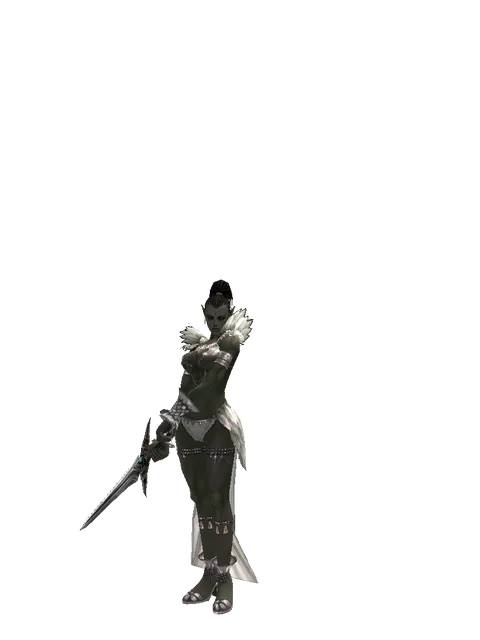 Infernal Master on a female Orc mystic, front view