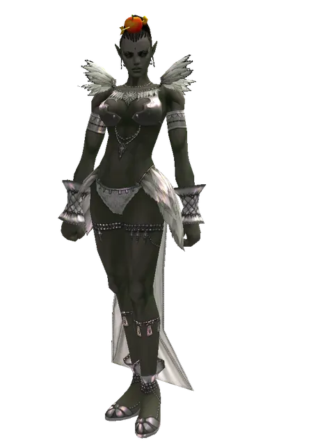 Apple Hat (?) on a female Orc mystic, front view