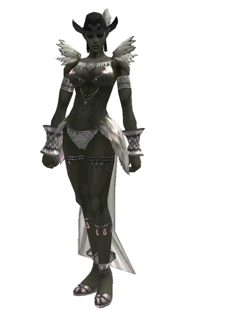 Archer Hat (?) on a female Orc mystic, front view