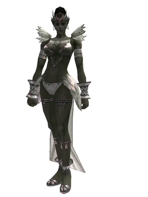 AU Karm on a female Orc mystic, front view